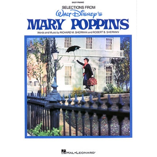 Mary Poppins Selections Easy Piano Songbook with Lyrics