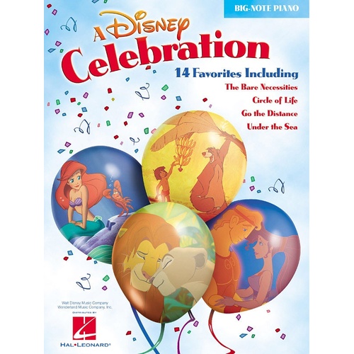 Disney Celebration Big Note Piano (Softcover Book)