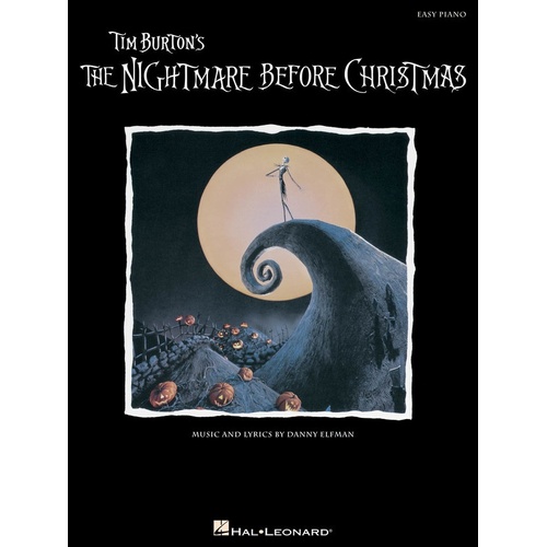 Nightmare Before Christmas Easy Piano Tim Burton (Softcover Book)