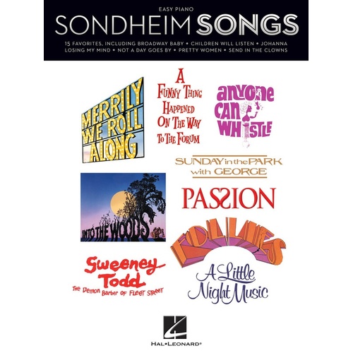 Sondheim Songs For Easy Piano (Softcover Book)