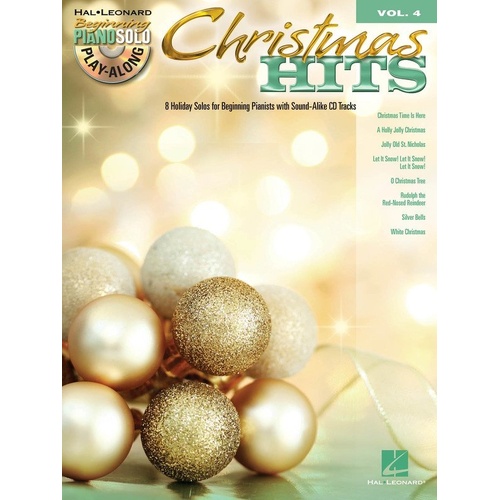 Christmas Hits Beginning Piano Play-Along V4 BK/CD