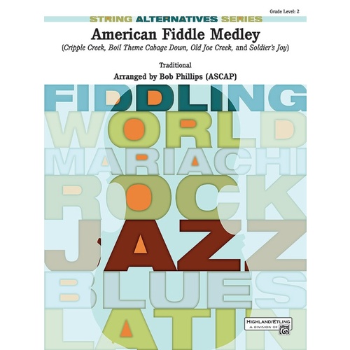 American Fiddle Medley String Orchestra Sheet Music Grade 2