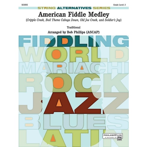 American Fiddle Medley String Orchestra Grade 2 Conductor Score
