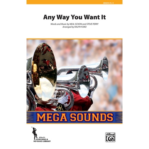 Any Way You Want It Marching Band Gr 3 Conductor Score