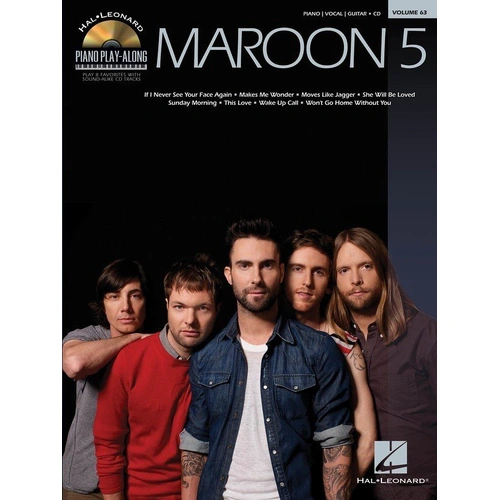 Maroon 5 Piano Play-Along Book/CD V63
