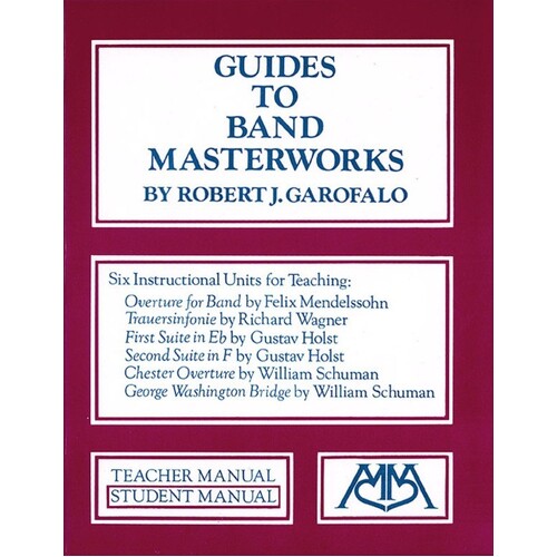 Guides To Band Masterworks Book 1 Student Man (Softcover Book)
