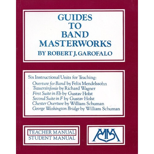 Guides To Band Masterworks Book 1 Tchr Man (Softcover Book)