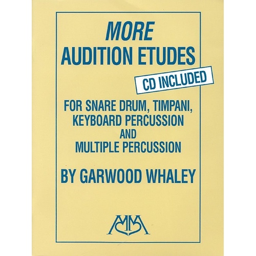 More Audition Etudes Percussion Book with CD
