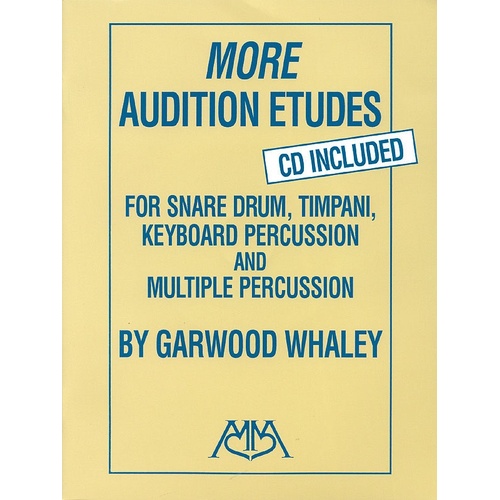 More Audition Etudes Percussion Book/CD (Softcover Book/CD)