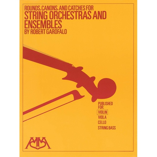 Rounds/Canons/Catches For String Orch Violin (Softcover Book)