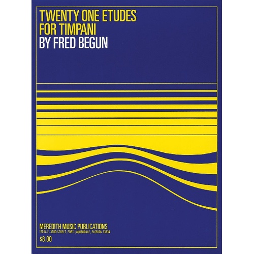 Etudes 21 For Timpani (Softcover Book)