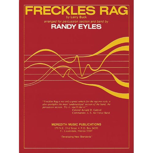 Freckles Rag Percussion Section Band (Music Score/Parts)