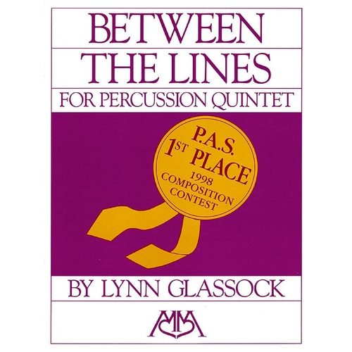 Between The Lines For Percussion Quintet (Music Score/Parts)