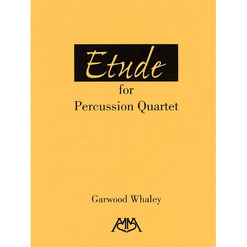 Etude For Percussion Quartet (Music Score/Parts)