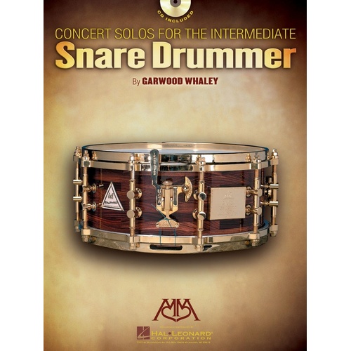 Concert Solos For Intermediate Snare Drummer (Softcover Book/CD)