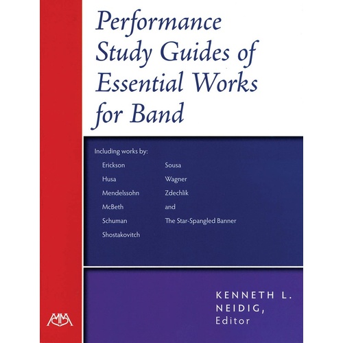 Performance Study Guides Of Essential Works For (Book)