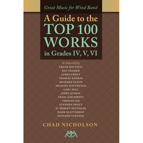 Guide To The Top 100 Wind Band Works (Softcover Book)