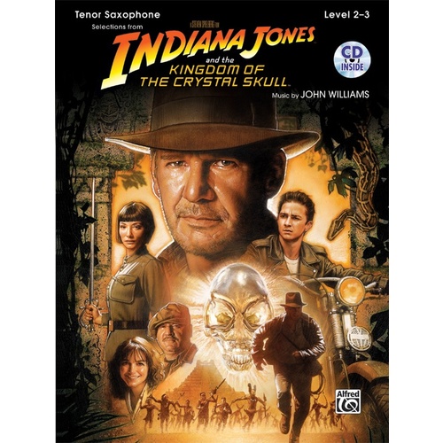 Indiana Jones & The Kingdom Tenor Sax Book/CD