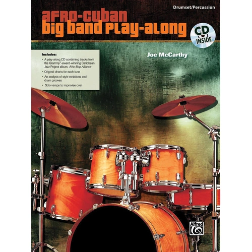 Afro-Cuban Big Band Play-Along Book and Audio for Drumset/Percussion