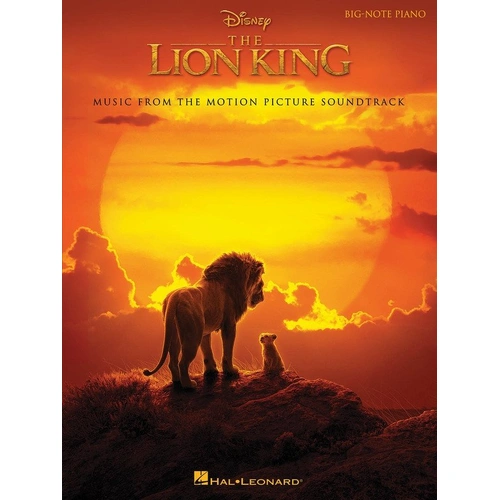 The Lion King New Movie Soundtrack Big Note Piano Songbook