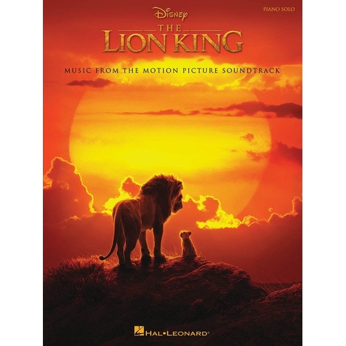 The Lion King New Movie Soundtrack Piano Solo Songbook