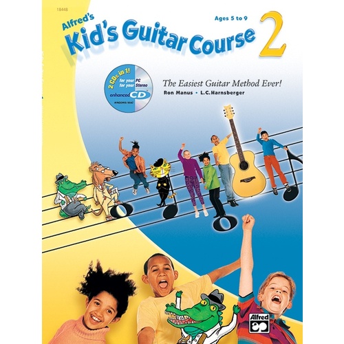 Alfreds Kids Guitar Course 2 Book/ECD/DVD