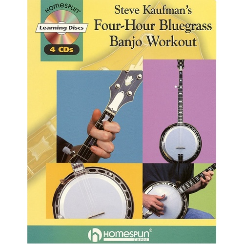 Four Hour Bluegrass Banjo Workout Book/4CDs (Softcover Book/CD)