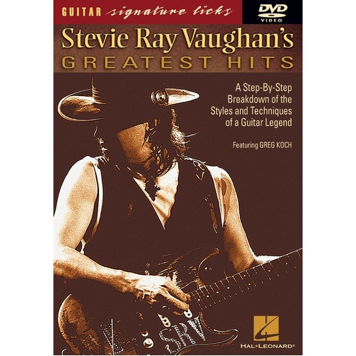 Stevie Ray Vaughan Greatest Hits Sig Licks DVD (DVD Only)
