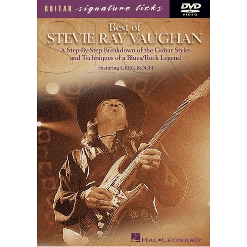 Best of Stevie Ray Vaughan Signature Licks DVD by Greg Koch