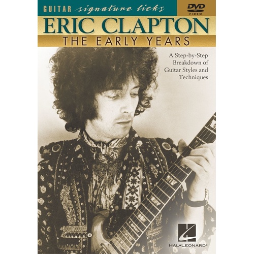 Eric Clapton Early Years Sig Licks DVD (DVD Only)