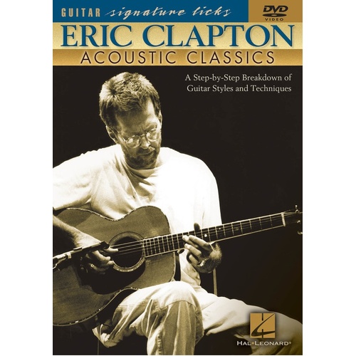 Eric Clapton Acoustic Classics Sig Licks DVD (DVD Only)