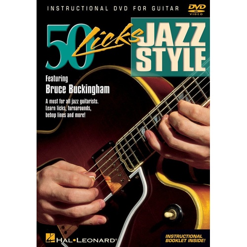 50 Licks Jazz Style DVD (DVD Only)