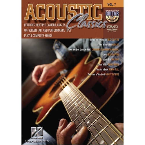 Acoustic Classics Guitar Play Along DVD V7 (DVD Only)