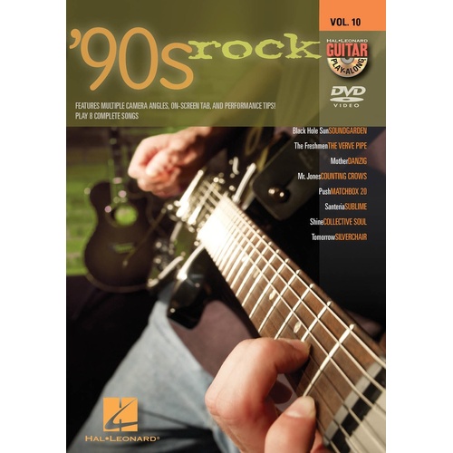 90s Rock Guitar Play Along DVD V10 (DVD Only)