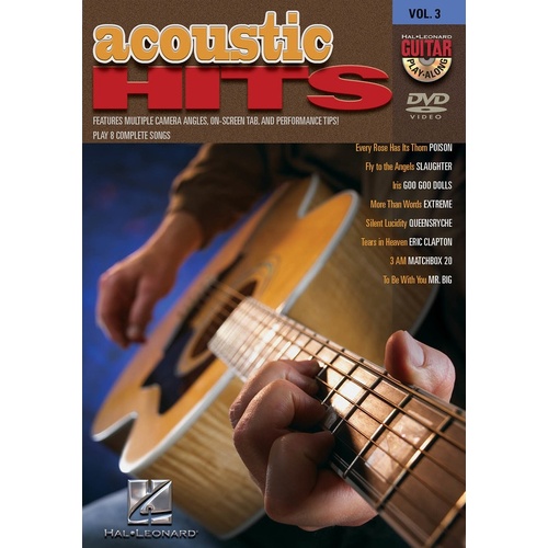 Acoustic Hits Guitar Play Along DVD V3 (DVD Only)