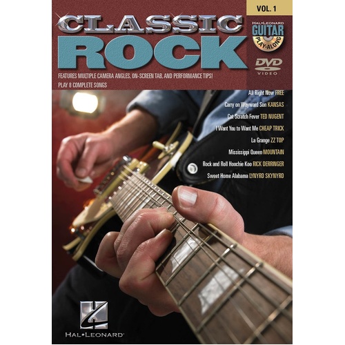 Classic Rock Guitar Play Along DVD V1 (DVD Only)