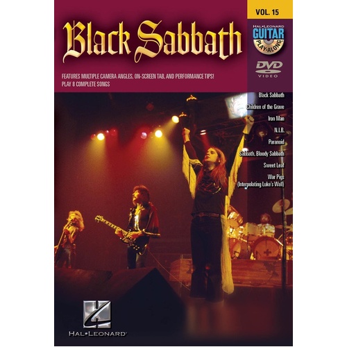 Black Sabbath Guitar Play Along DVD V15 (DVD Only)