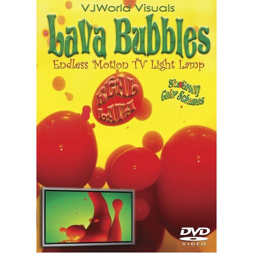 Lava Bubbles Endless Motion TV Light Lamp DVD (DVD Only)