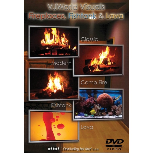 Fireplaces Fishtank and Lava DVD (DVD Only)