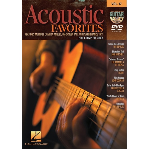 Acoustic Favorites Guitar Playalong DVD V17 (DVD Only)