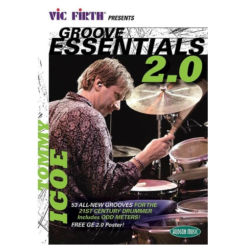 Groove Essentials 2.0 DVD with Tommy Igoe - Drumming Techniques, 53 New Grooves, Play-Along Book/CD, Multiple Time Signatures, Advanced Training