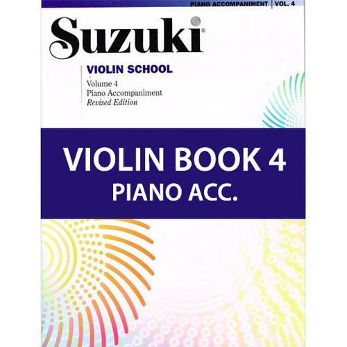 Suzuki Violin School Book/Vol. 4 International Edition - Piano Accompaniment 32089