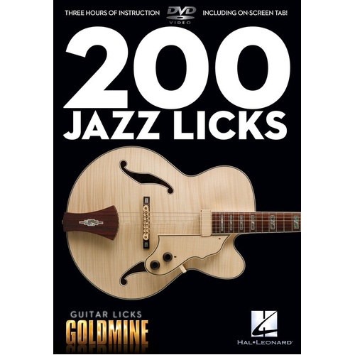 Guitar Licks Goldmine 200 Jazz Licks DVD (DVD Only)
