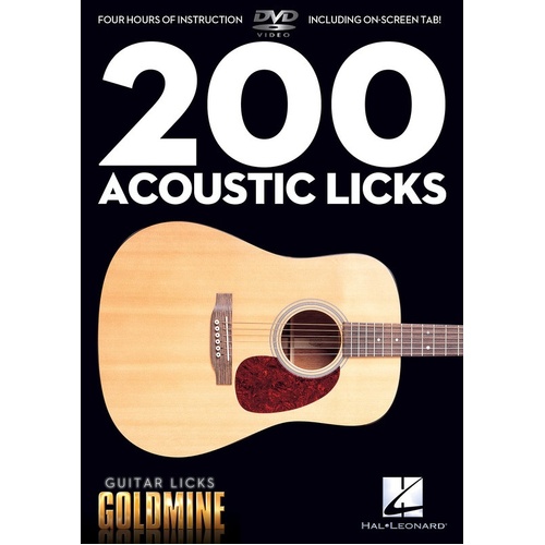 Guitar Licks Goldmine 200 Acoustic Licks DVD (DVD Only)