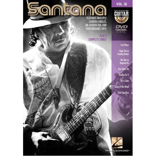 Santana Guitar Play Along DVD V36 (DVD Only)