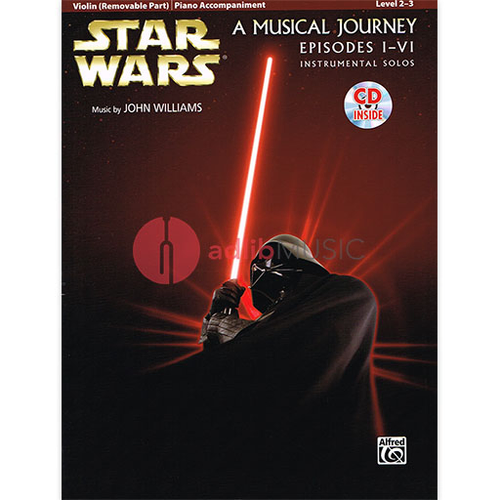 Star Wars A Musical Journey Instrumental Solos for Violin Bk/CD (Episodes I-VI)