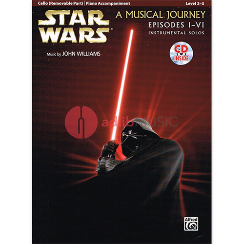 Star Wars Instrumental Solos 1-6 Cello Book with CD by John Williams
