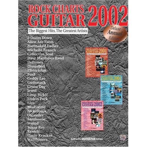 Rock Charts Guitar 2002 Deluxe Edition Guitar TAB (Softcover Book)