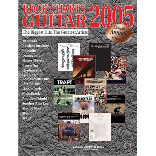 Rock Charts Guitar 2005 Guitar TAB (Softcover Book)
