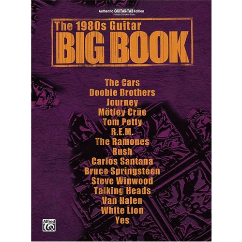 1980s Guitar Big Book - Guitar TAB, 260 Pages, Alfred Music